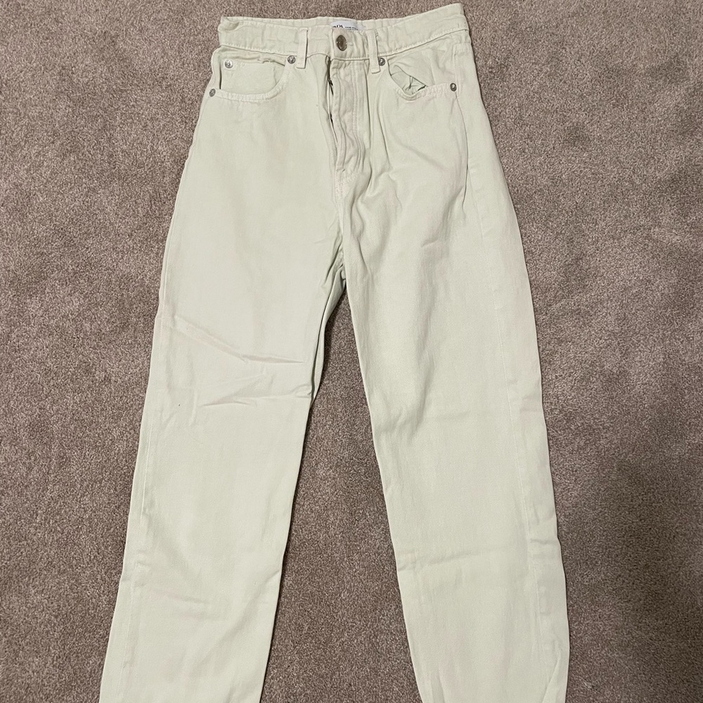 High rise, straight leg Zara jeans